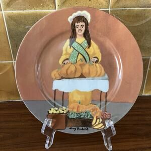 Guy Buffet Collection GBC La Citrouille Dame Porcelain Salad Bread Dessert Plate